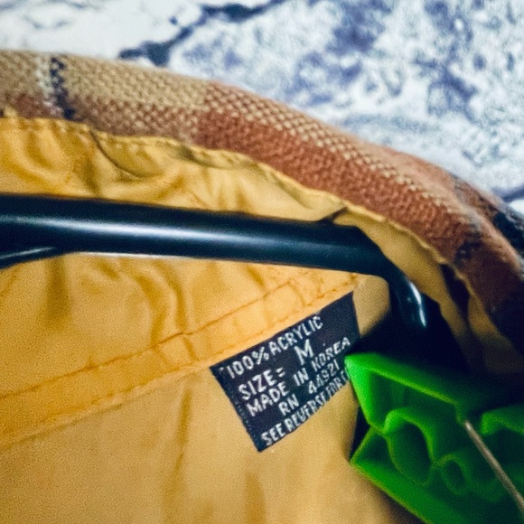 Vintage Bloomingdales Traditionalist Plaid Button Flannel Shirt Size M 80s - Picture 3 of 4